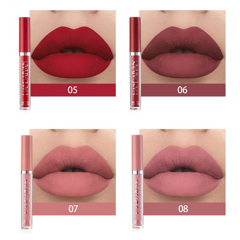 LS04 Matte Liquid Lipstick Matte No Stain on Cup Lip Gloss Lip Glaze