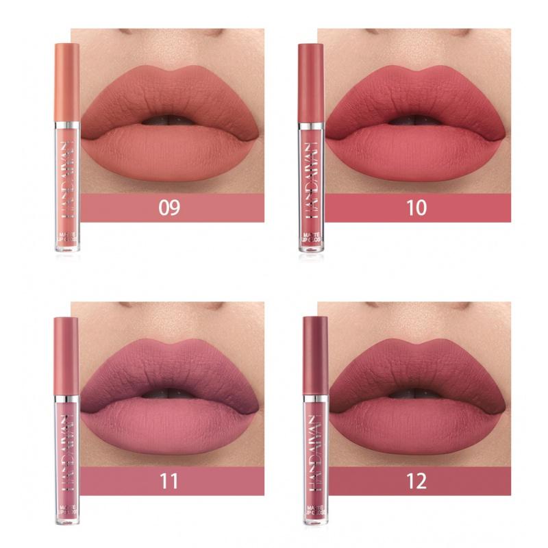 LS04 Matte Liquid Lipstick Matte No Stain on Cup Lip Gloss Lip Glaze