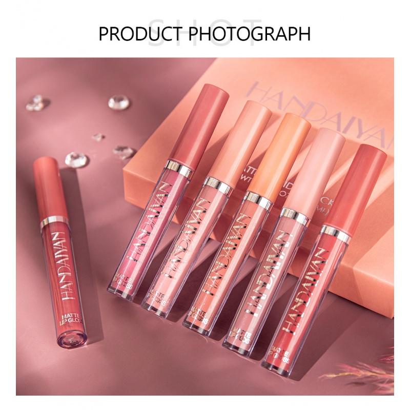 LS04 Matte Liquid Lipstick Matte No Stain on Cup Lip Gloss Lip Glaze