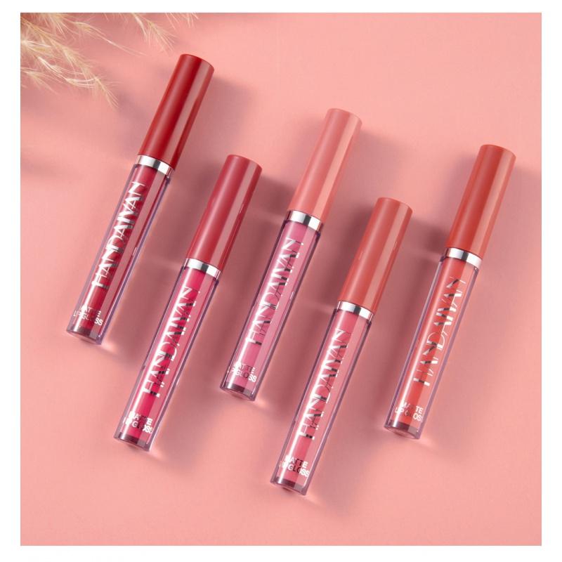 LS04 Matte Liquid Lipstick Matte No Stain on Cup Lip Gloss Lip Glaze