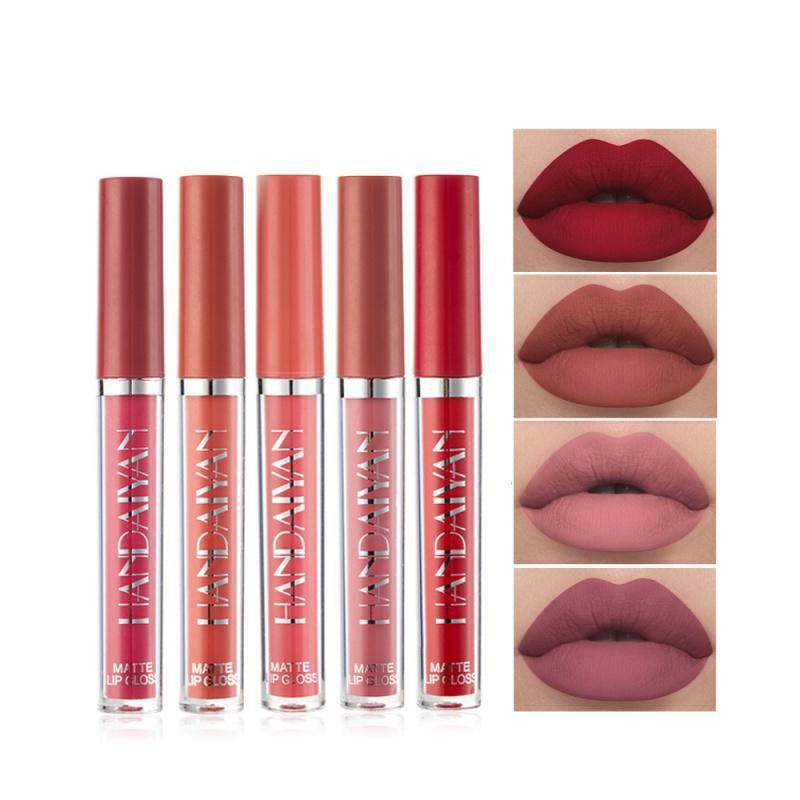 LS04 Matte Liquid Lipstick Matte No Stain on Cup Lip Gloss Lip Glaze