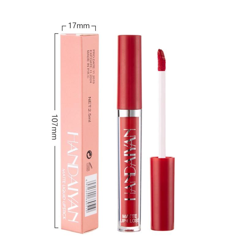 LS04 Matte Liquid Lipstick Matte No Stain on Cup Lip Gloss Lip Glaze