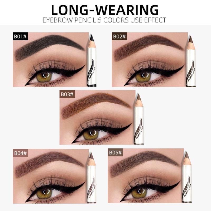 Eb03 Menow Miele P135 Eyebrow Pencil Fine Eyebrow Five Colors Distinct Look Makeup