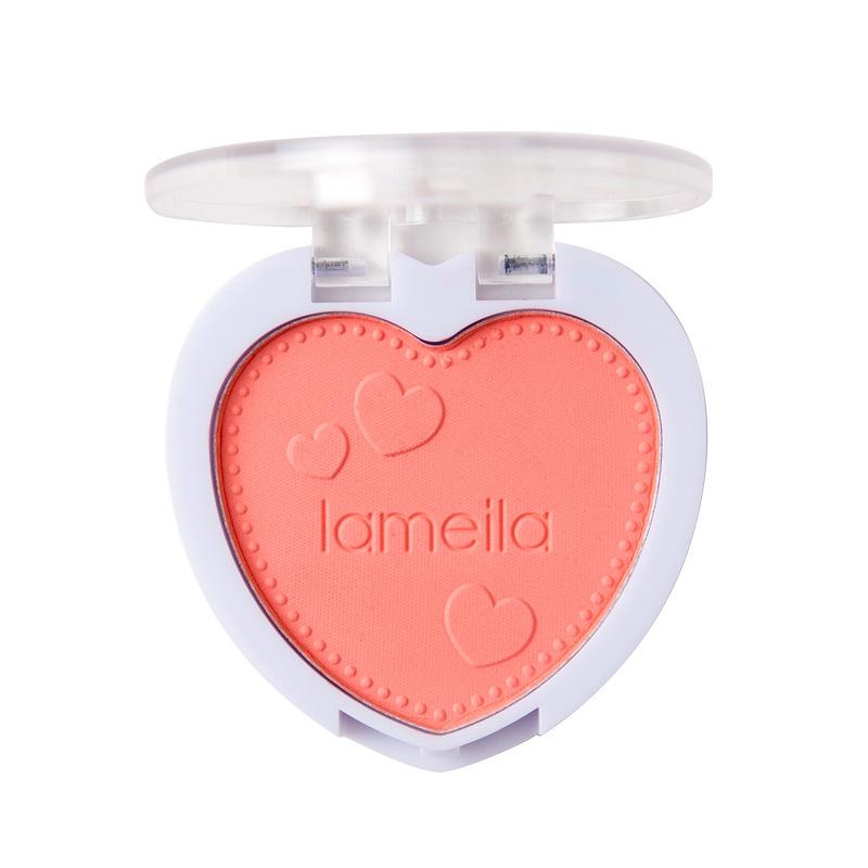 BL05 Rouge Blusher Plate Nude Makeup Repair Monochrome Beginner Female Monochrome Heart Blush
