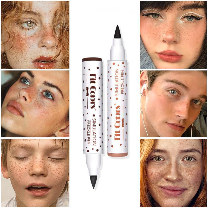 Natural Simulation Freckle Pen Color Rendering Waterproof Sweat-Proof Smear-Proof Makeup Freckle Pen