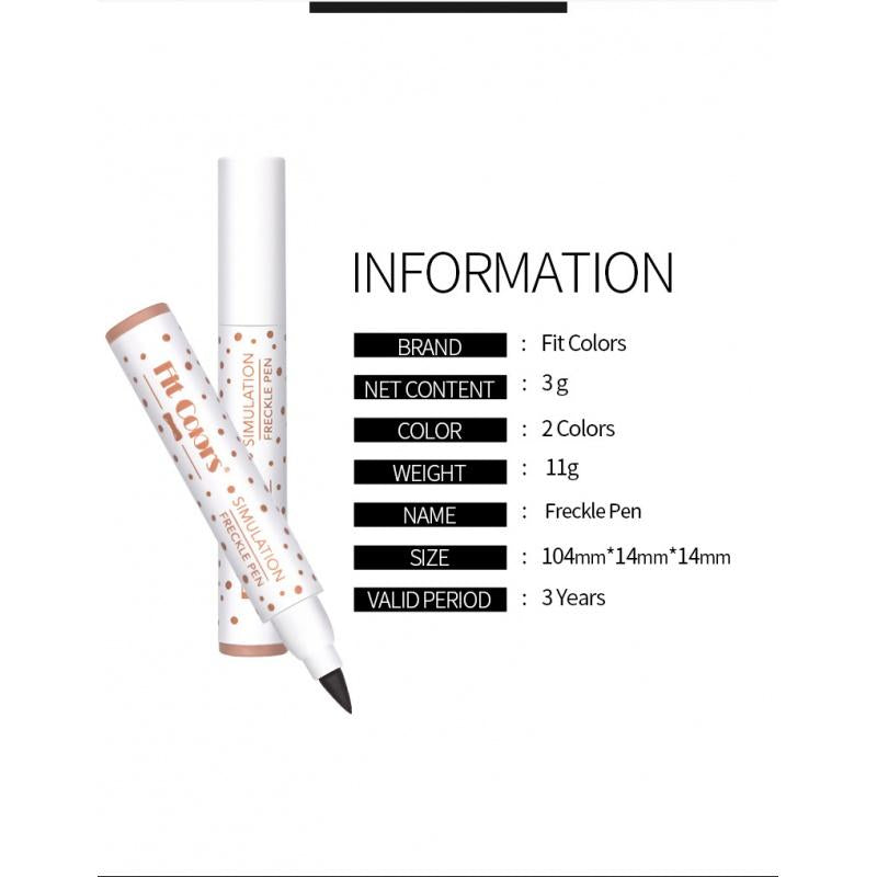 Natural Simulation Freckle Pen Color Rendering Waterproof Sweat-Proof Smear-Proof Makeup Freckle Pen