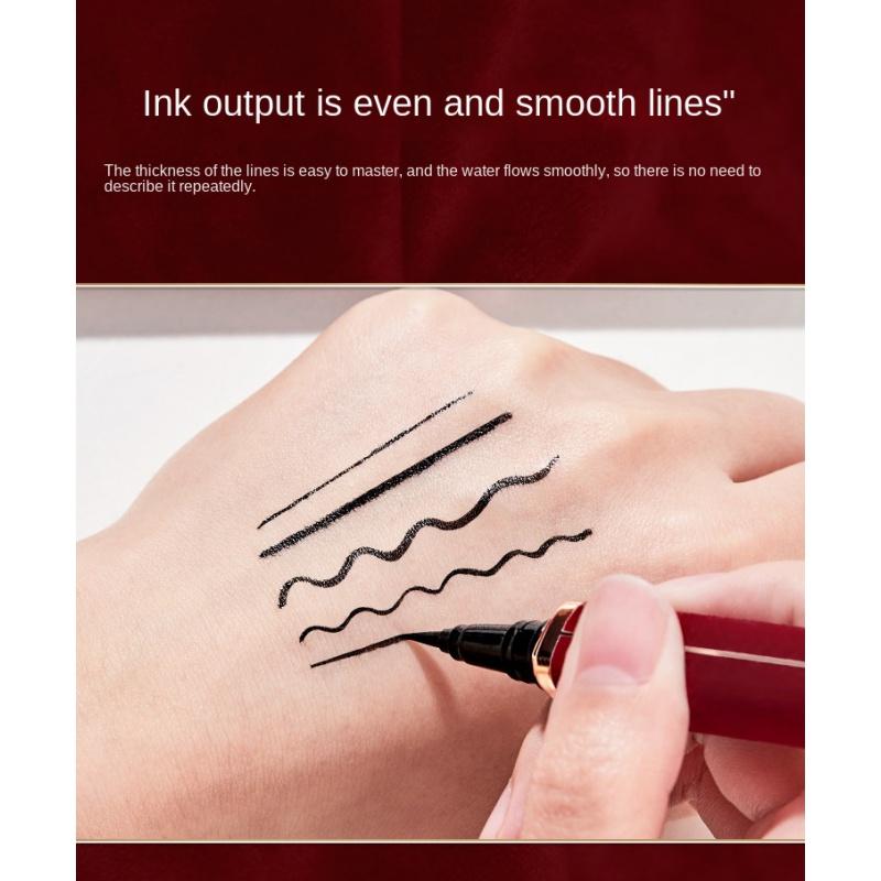 EL08 New Year Red Velvet Eyeliner Waterproof Sweat-Proof Long Lasting Non Smudge Quick-Drying Liquid Eyeliner Brush Head