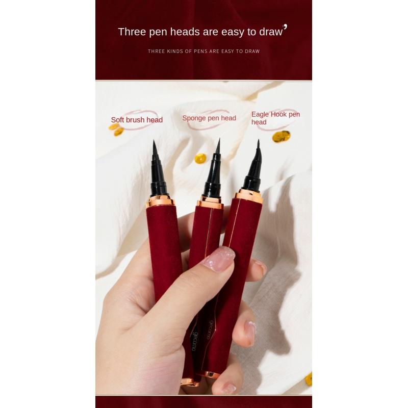 EL08 New Year Red Velvet Eyeliner Waterproof Sweat-Proof Long Lasting Non Smudge Quick-Drying Liquid Eyeliner Brush Head