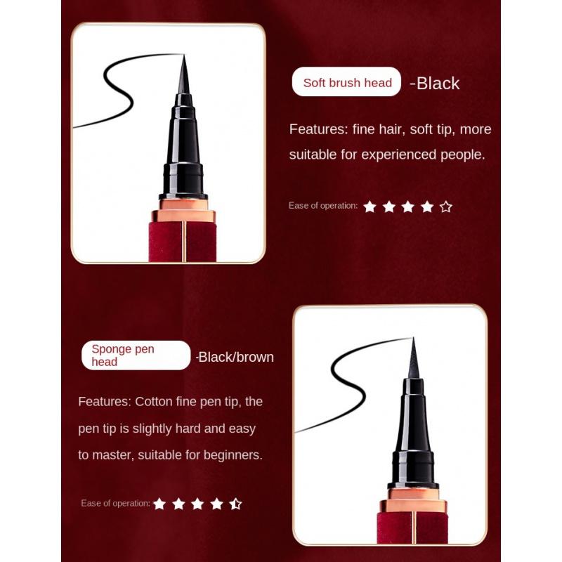 EL08 New Year Red Velvet Eyeliner Waterproof Sweat-Proof Long Lasting Non Smudge Quick-Drying Liquid Eyeliner Brush Head