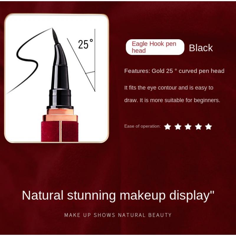 EL08 New Year Red Velvet Eyeliner Waterproof Sweat-Proof Long Lasting Non Smudge Quick-Drying Liquid Eyeliner Brush Head