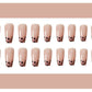 84 Spar cat's eye leopard print Nail Tips Fake Nail Patch Valentine's Day Wear Armor Jelly Glue