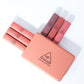 LS01 Pumpkin Color Matte Lipstick Matte Color Portable Six Pack Hard Box Beauty Makeup
