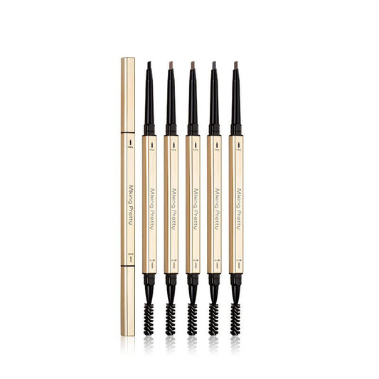 EB07 Small Gold Chopsticks Eyebrow Pencil Girls Double Head Extremely Thin Beginner Thrush Beauty Makeup Gold Bar Makeup