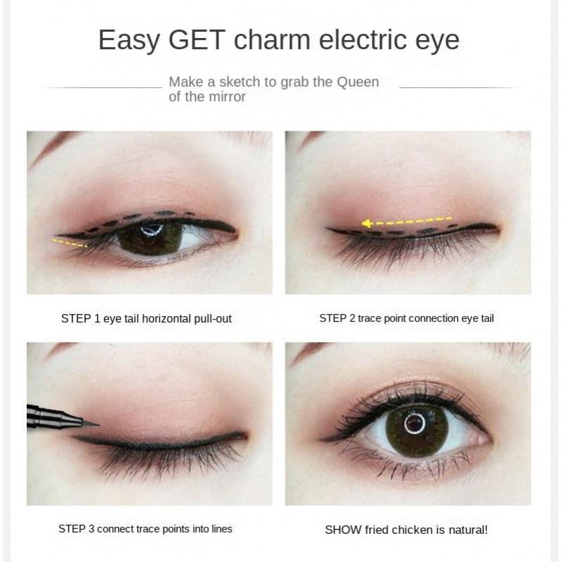 EL09 Smooth Quick-Drying Eyeliner Ink-Free Long-Lasting Smudge-Free Eyeliner Waterproof Liquid Eyeliner