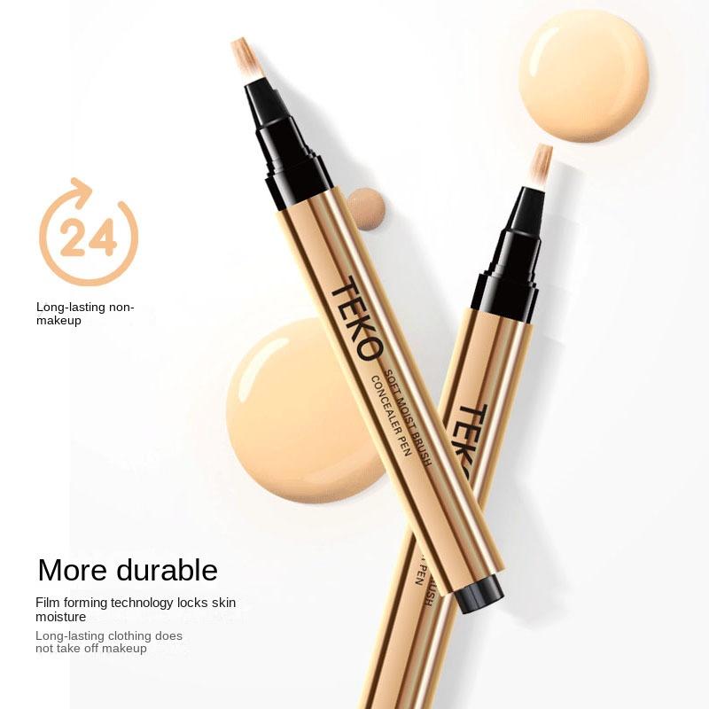 ECP01Soft Hair Brush Concealer Pen Cover Dark Circles Acne Spots Naturally-Brightening the Skin Nude Makeup Face Concealer