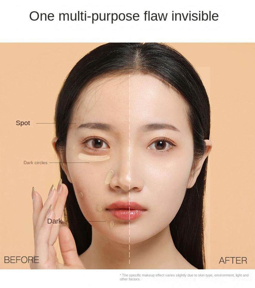 ECP01Soft Hair Brush Concealer Pen Cover Dark Circles Acne Spots Naturally-Brightening the Skin Nude Makeup Face Concealer