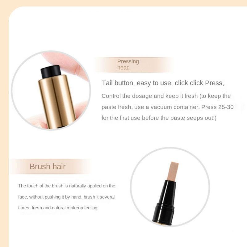 ECP01Soft Hair Brush Concealer Pen Cover Dark Circles Acne Spots Naturally-Brightening the Skin Nude Makeup Face Concealer