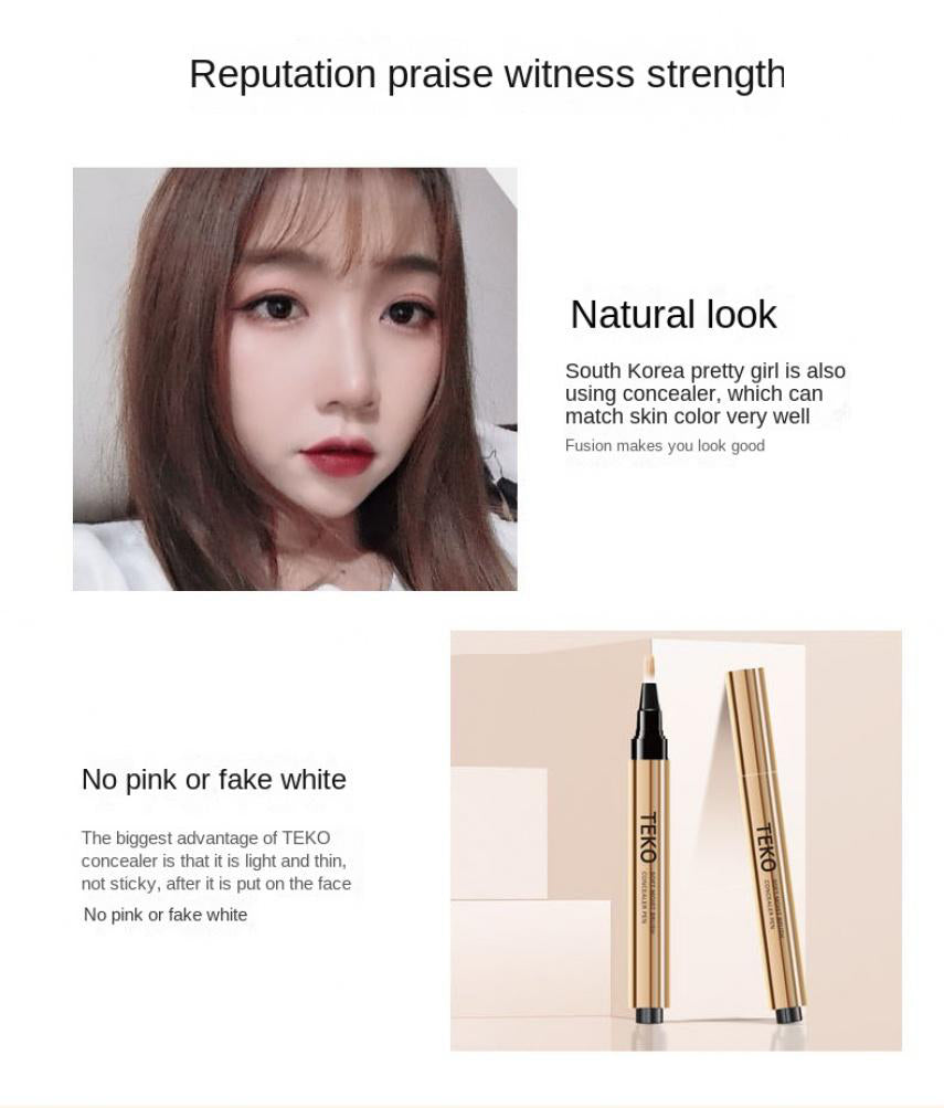 ECP01Soft Hair Brush Concealer Pen Cover Dark Circles Acne Spots Naturally-Brightening the Skin Nude Makeup Face Concealer