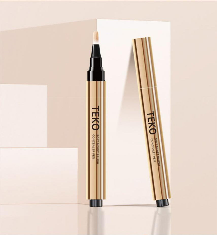 ECP01Soft Hair Brush Concealer Pen Cover Dark Circles Acne Spots Naturally-Brightening the Skin Nude Makeup Face Concealer