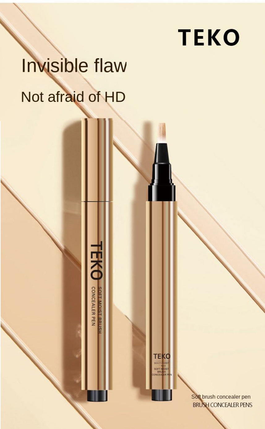 ECP01Soft Hair Brush Concealer Pen Cover Dark Circles Acne Spots Naturally-Brightening the Skin Nude Makeup Face Concealer