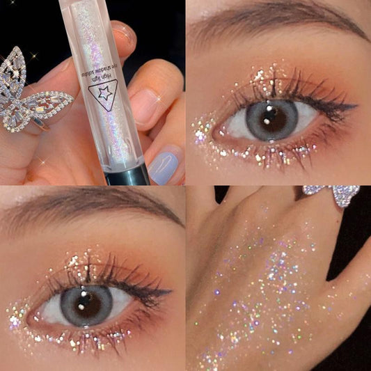 ES08 a Drop of Tears Liquid Eye Shadow Shiny Crystal Shimmer Sequins Eye Shadow Pen Brightening Monochrome Liquid Eye Shadow Face Lift Cream