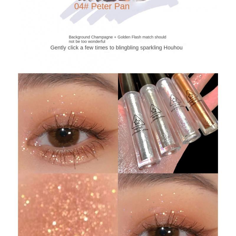 ES08 a Drop of Tears Liquid Eye Shadow Shiny Crystal Shimmer Sequins Eye Shadow Pen Brightening Monochrome Liquid Eye Shadow Face Lift Cream