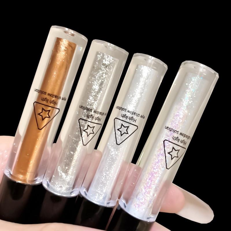 ES08 a Drop of Tears Liquid Eye Shadow Shiny Crystal Shimmer Sequins Eye Shadow Pen Brightening Monochrome Liquid Eye Shadow Face Lift Cream