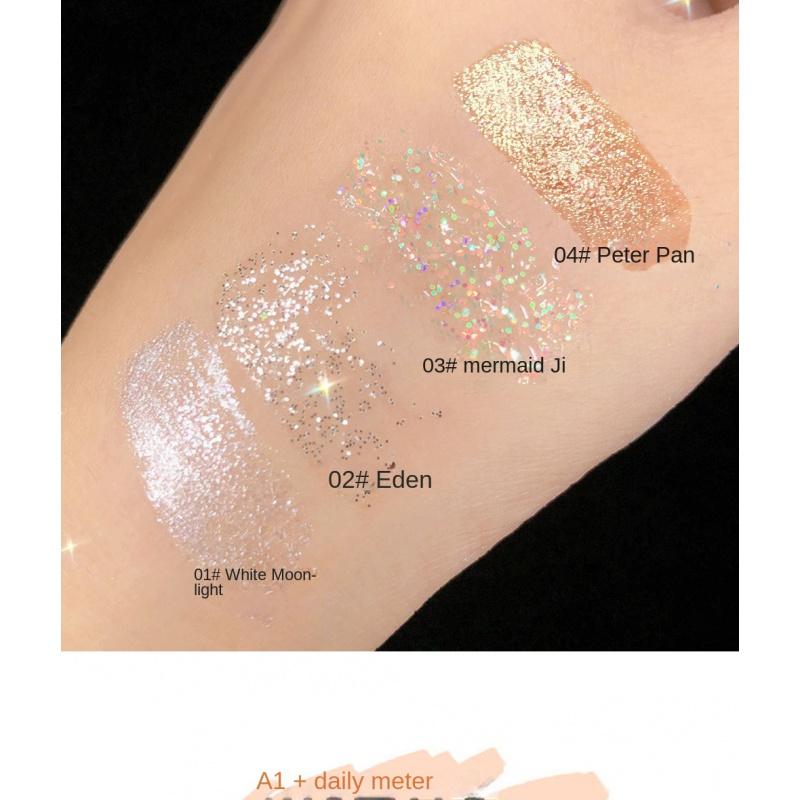 ES08 a Drop of Tears Liquid Eye Shadow Shiny Crystal Shimmer Sequins Eye Shadow Pen Brightening Monochrome Liquid Eye Shadow Face Lift Cream