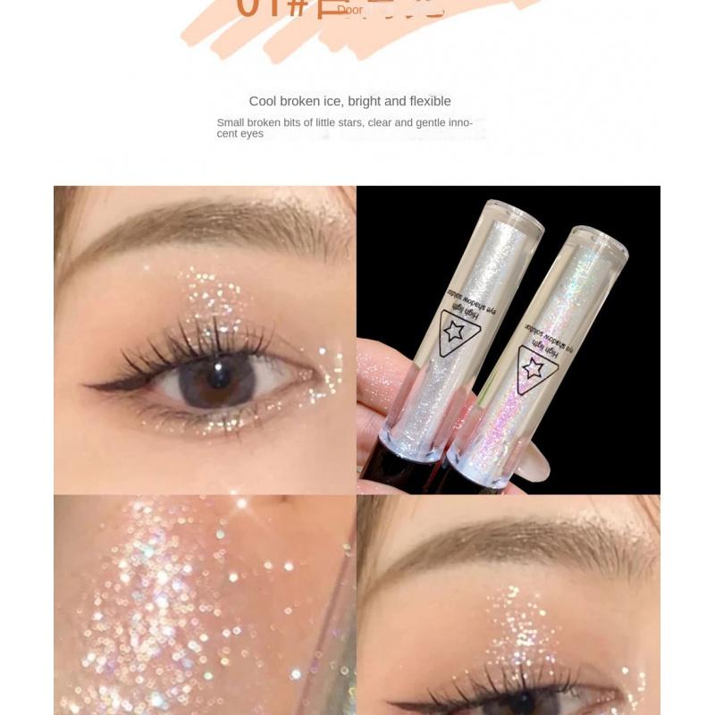 ES08 a Drop of Tears Liquid Eye Shadow Shiny Crystal Shimmer Sequins Eye Shadow Pen Brightening Monochrome Liquid Eye Shadow Face Lift Cream