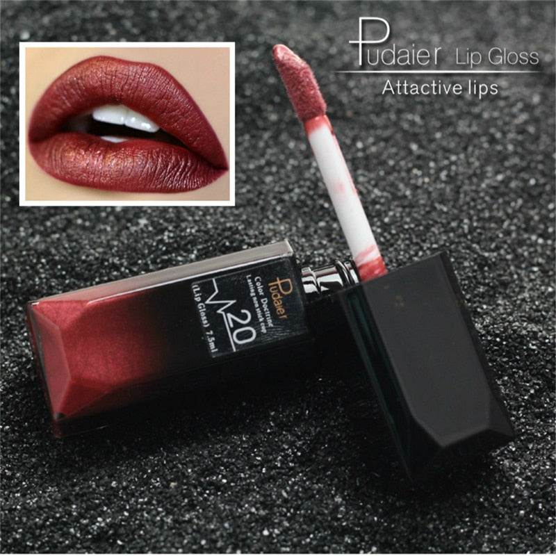 Waterproof Nude Matte Velvet Glossy Lip Gloss 21 Colors Women Fashion