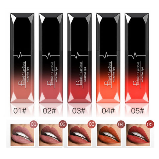 Waterproof Nude Matte Velvet Glossy Lip Gloss 21 Colors Women Fashion