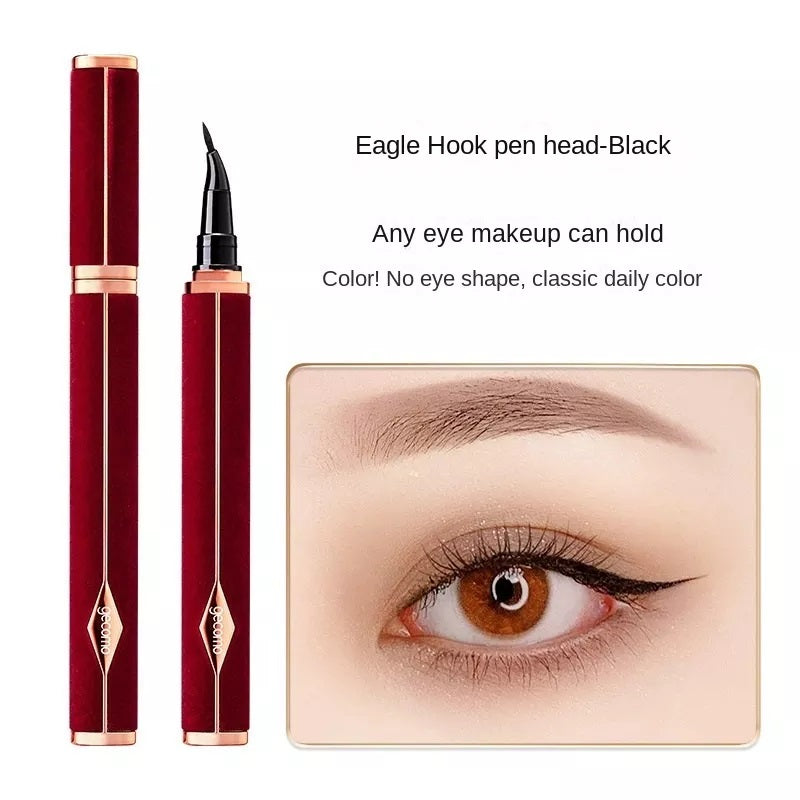 EL08 New Year Red Velvet Eyeliner Waterproof Sweat-Proof Long Lasting Non Smudge Quick-Drying Liquid Eyeliner Brush Head