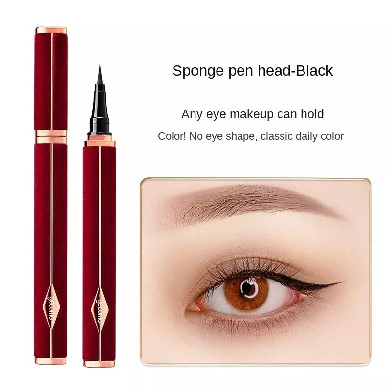 EL08 New Year Red Velvet Eyeliner Waterproof Sweat-Proof Long Lasting Non Smudge Quick-Drying Liquid Eyeliner Brush Head